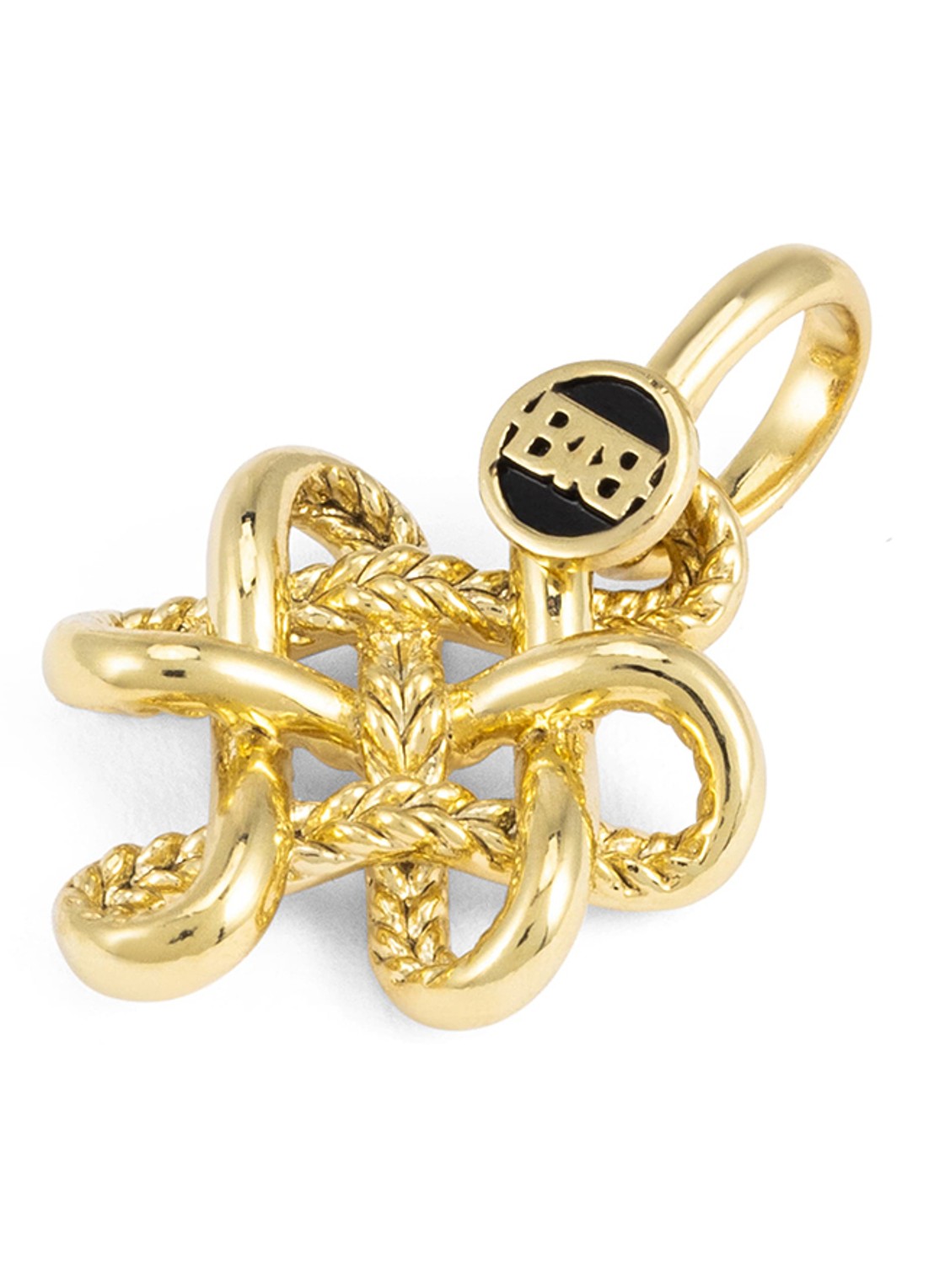 Buddha to Buddha Endless Knot XS hanger verguld  - detail 3 goud