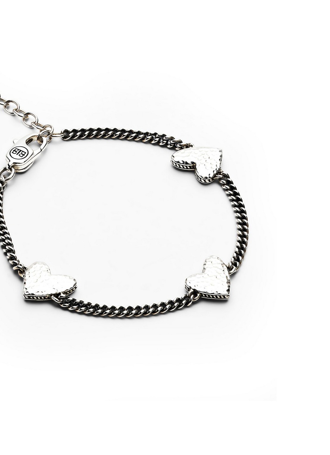 Buddha to Buddha Essential Multi hart armband van zilver  - detail 3 zilver