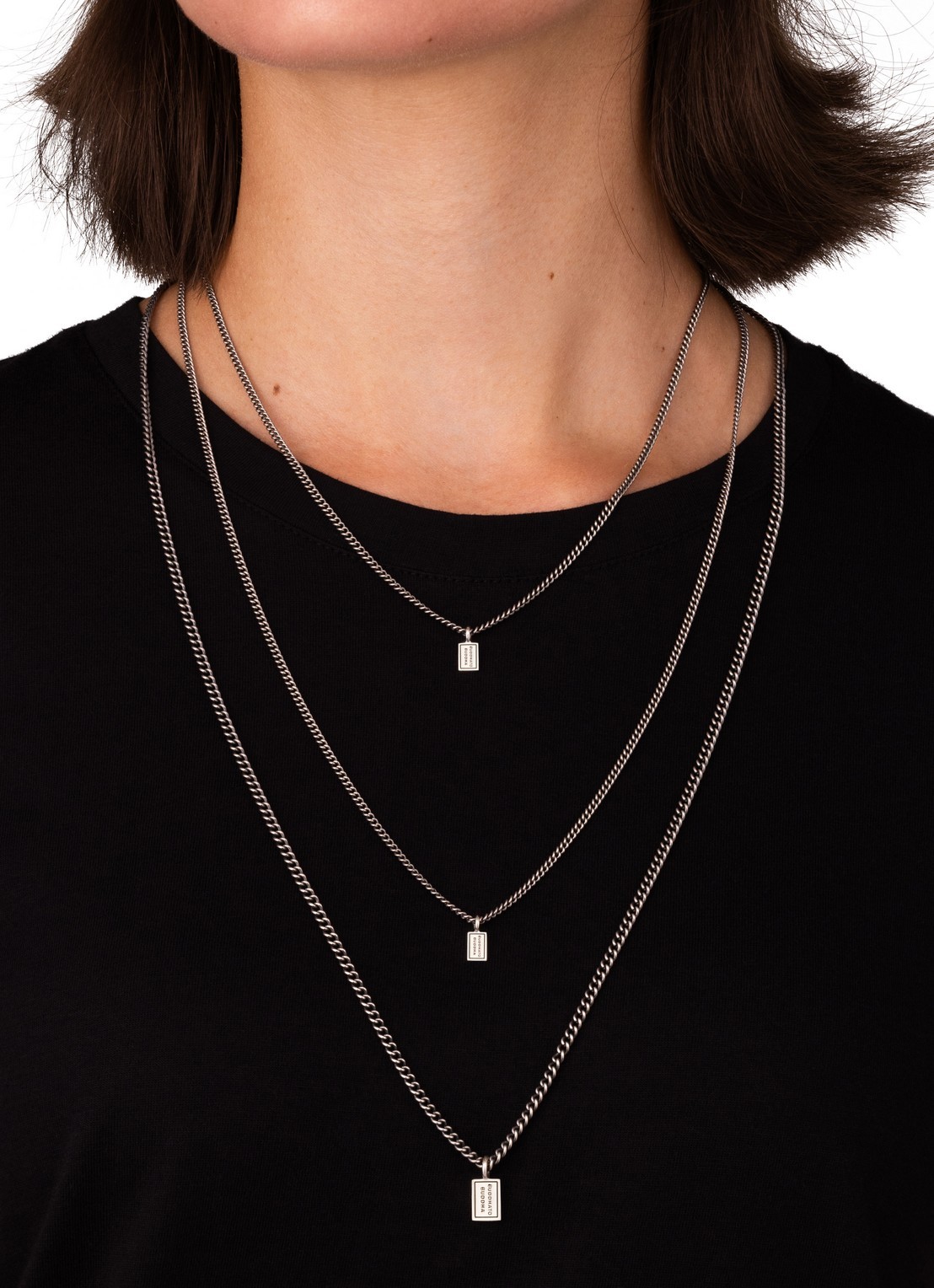 Buddha to Buddha Essential XS ketting van zilver - detail 2 zilver