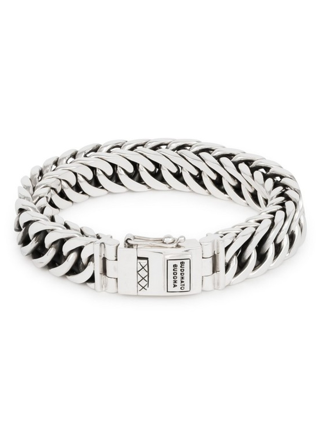Buddha to Buddha Esther Small schakelarmband van zilver - voorkant 2 zilver