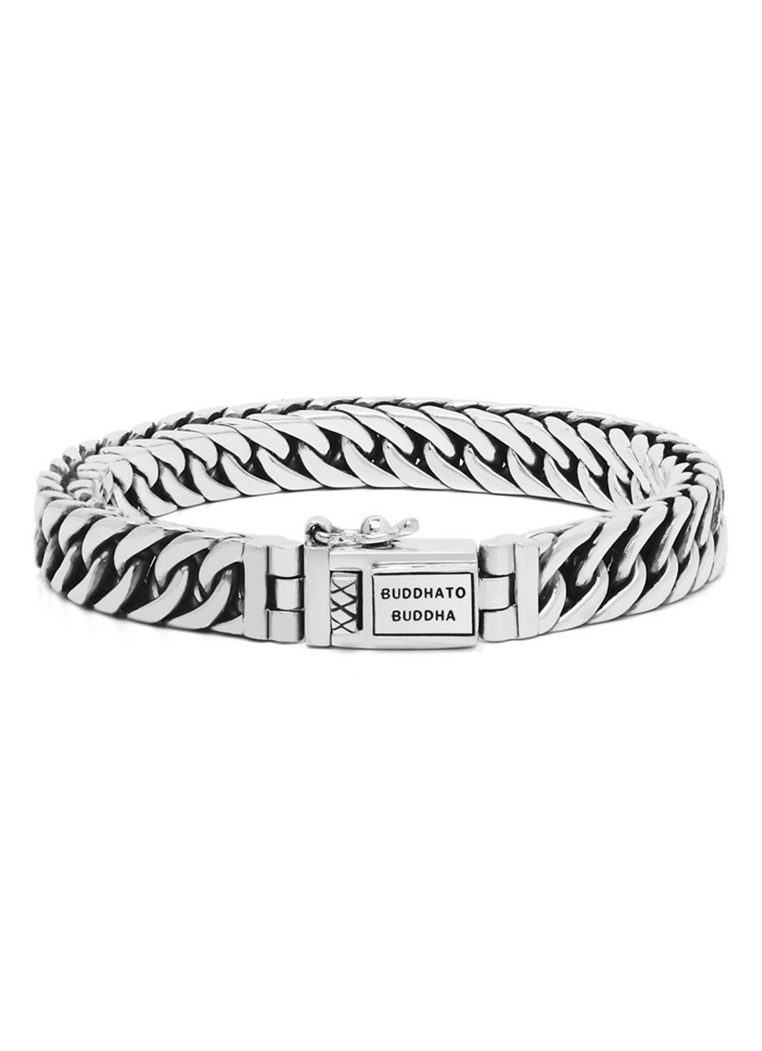 Buddha to Buddha Esther XS schakelarmband van zilver - voorkant 4 zilver