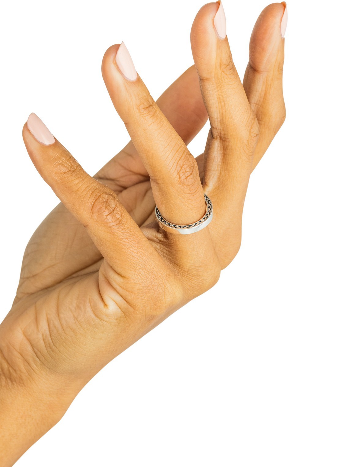 Buddha to Buddha George Mini ring van zilver - voorkant 3 zilver