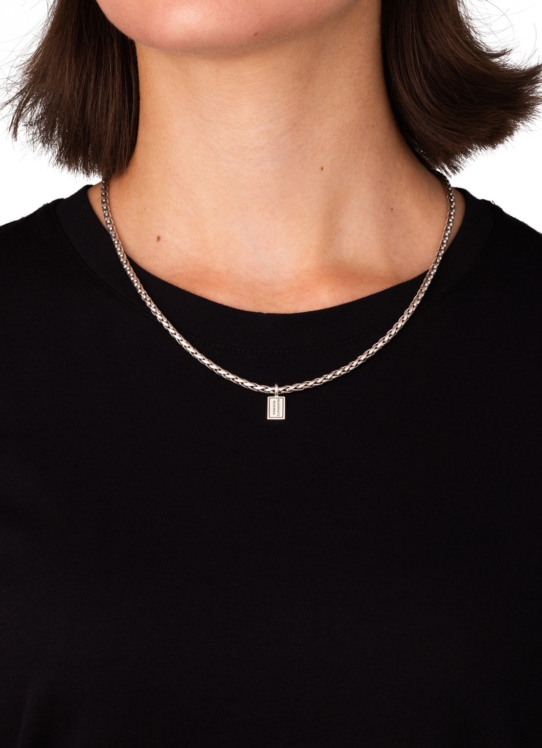 Buddha to Buddha George XS schakelketting van zilver - detail zilver