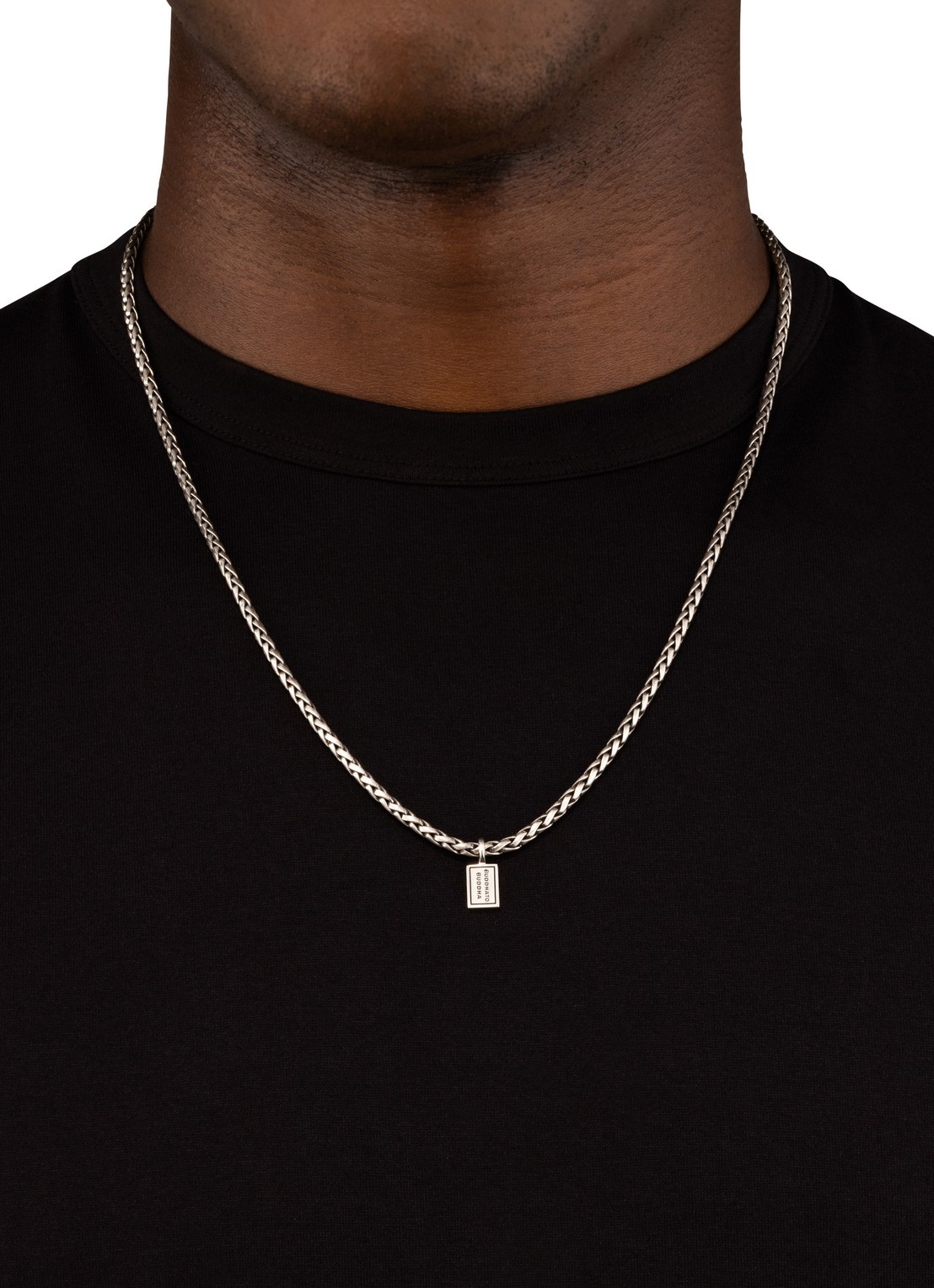 Buddha to Buddha George XS schakelketting van zilver - detail zilver
