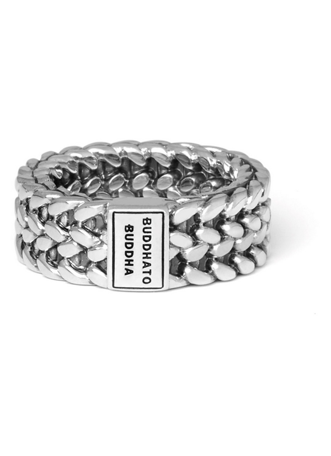 Buddha to Buddha Julius ring van zilver - voorkant 3 zilver