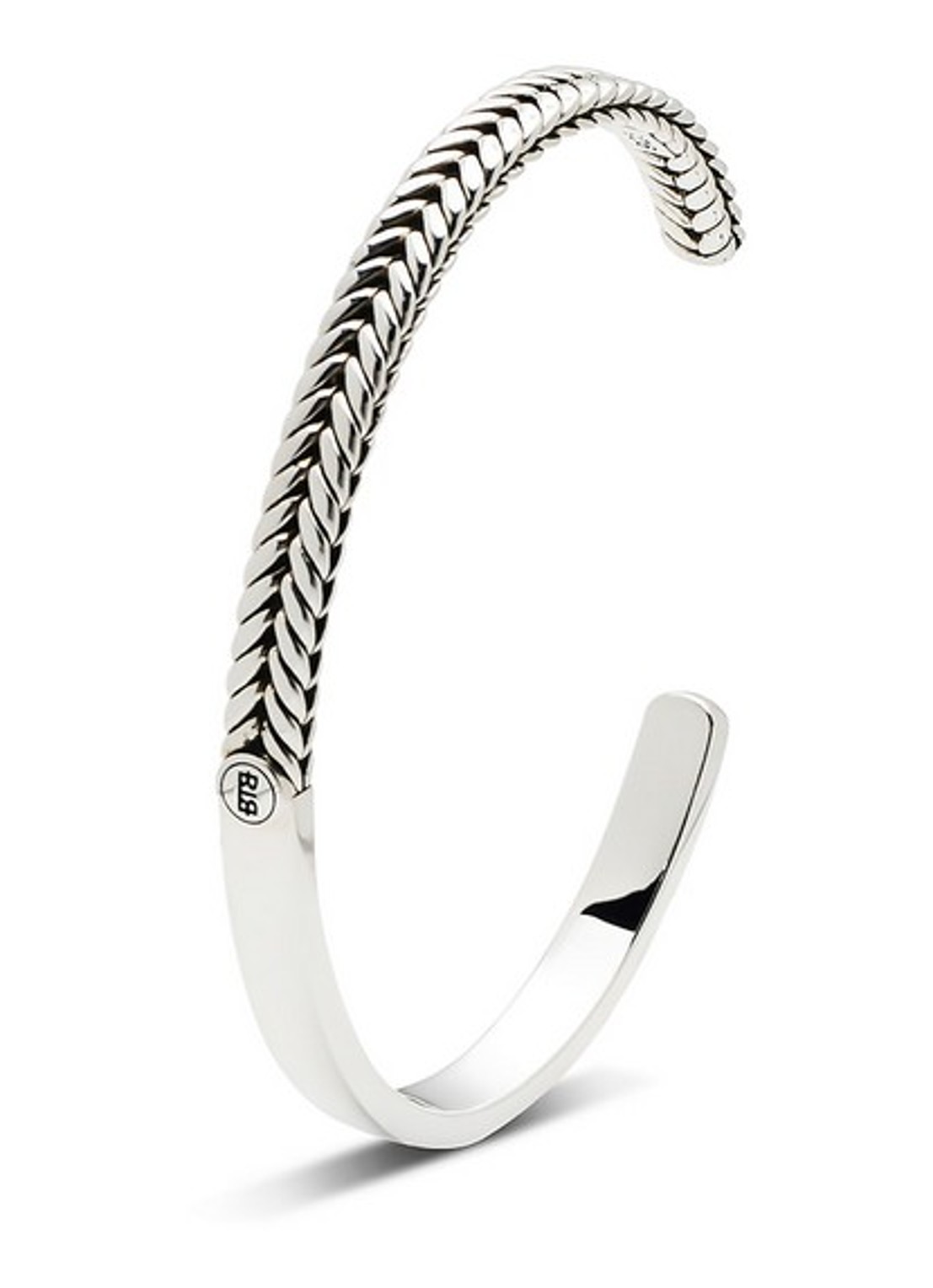 Buddha to Buddha Katja bangle van zilver - detail 3 zilver