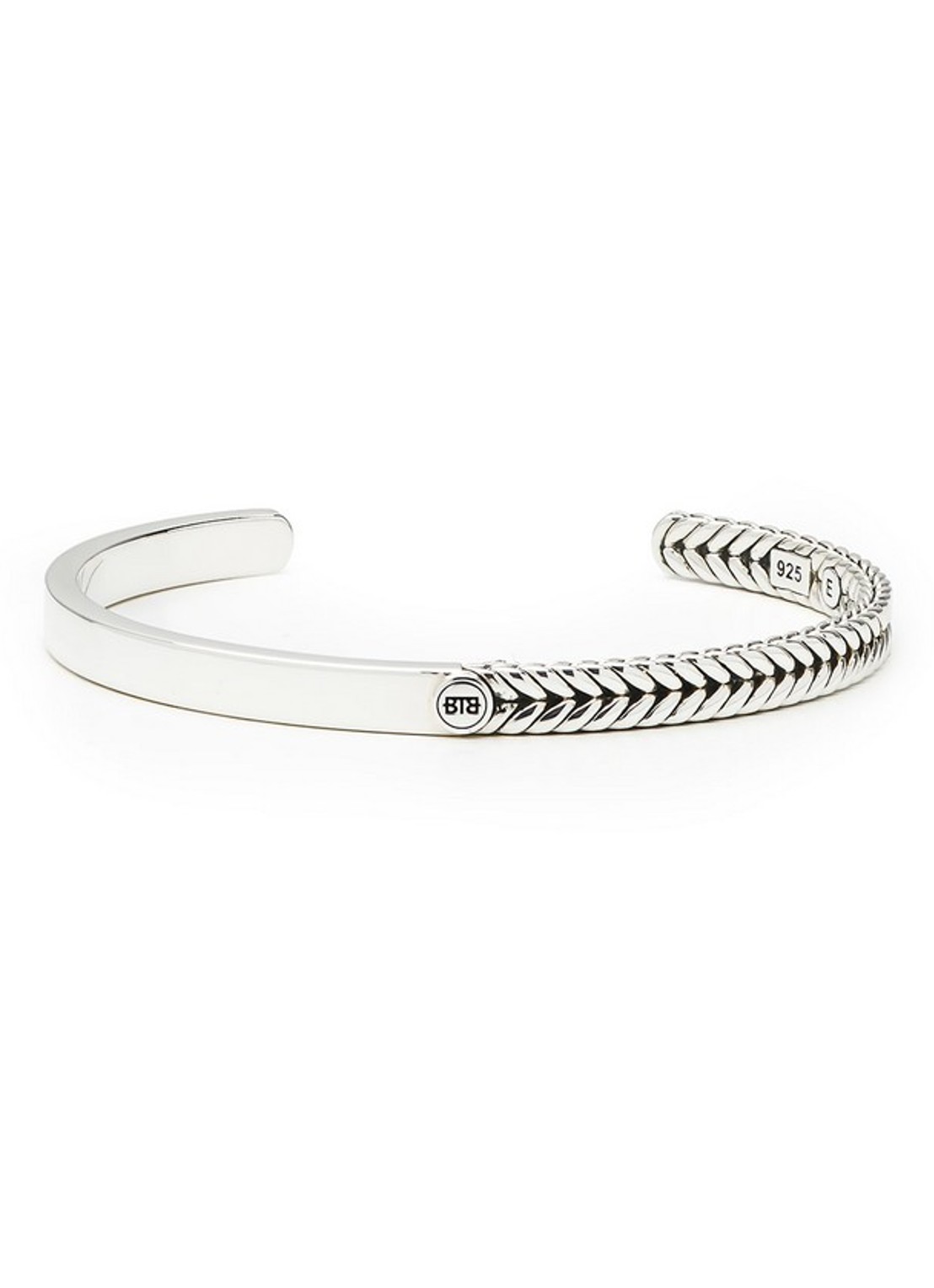 Buddha to Buddha Katja bangle van zilver - voorkant zilver