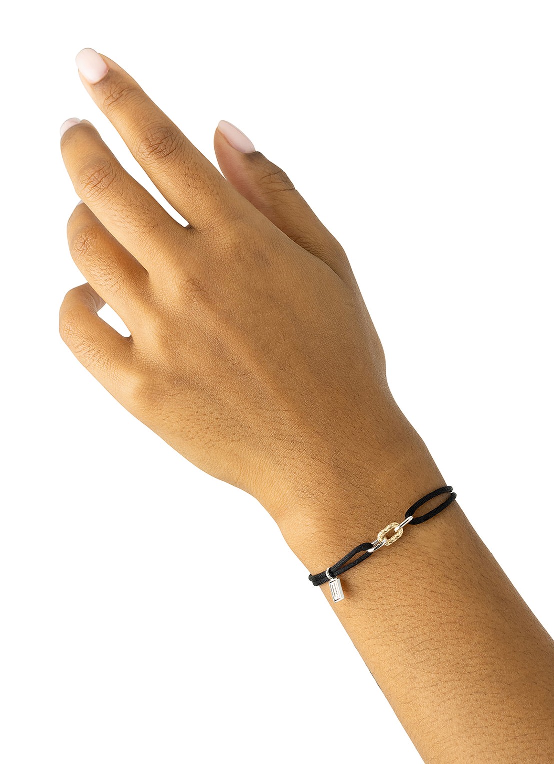Buddha to Buddha Katja Link armband verguld  - voorkant 2 zwart