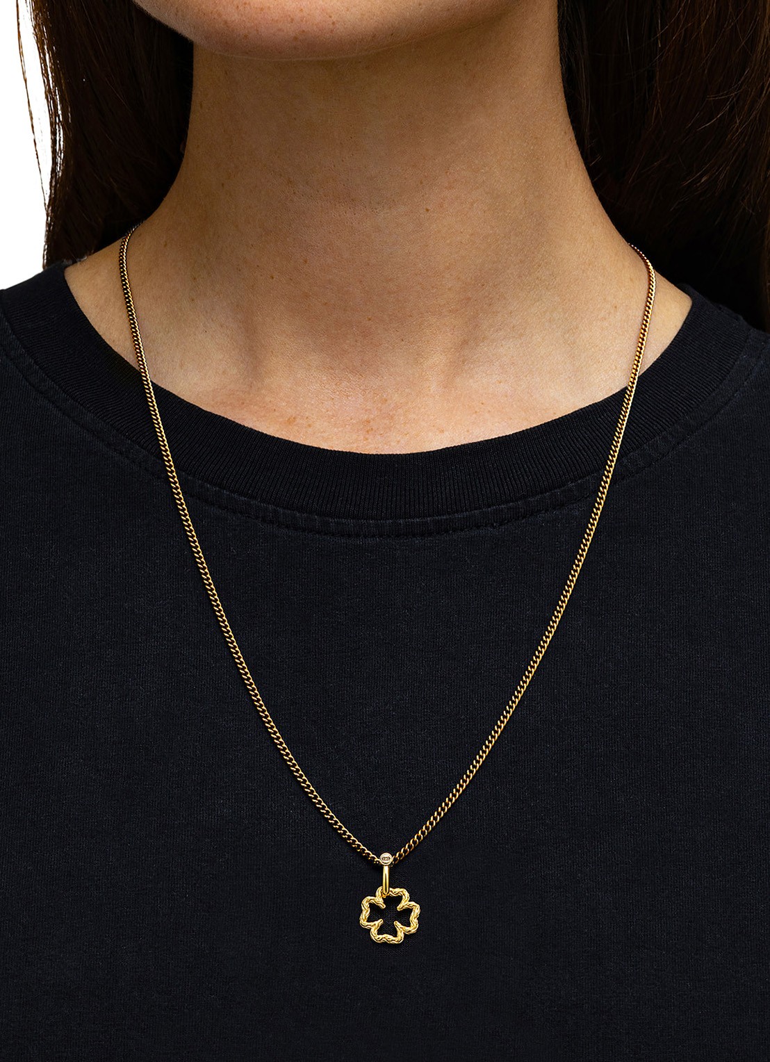 Buddha to Buddha Katja Mini Klaver hanger verguld  - detail 2 goud