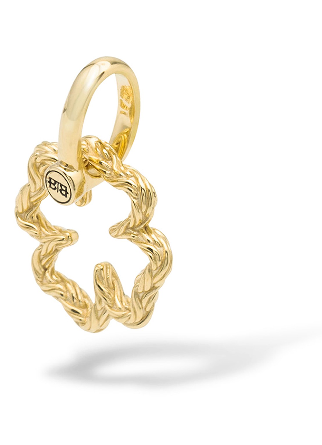 Buddha to Buddha Katja Mini Klaver hanger verguld  - voorkant 5 goud