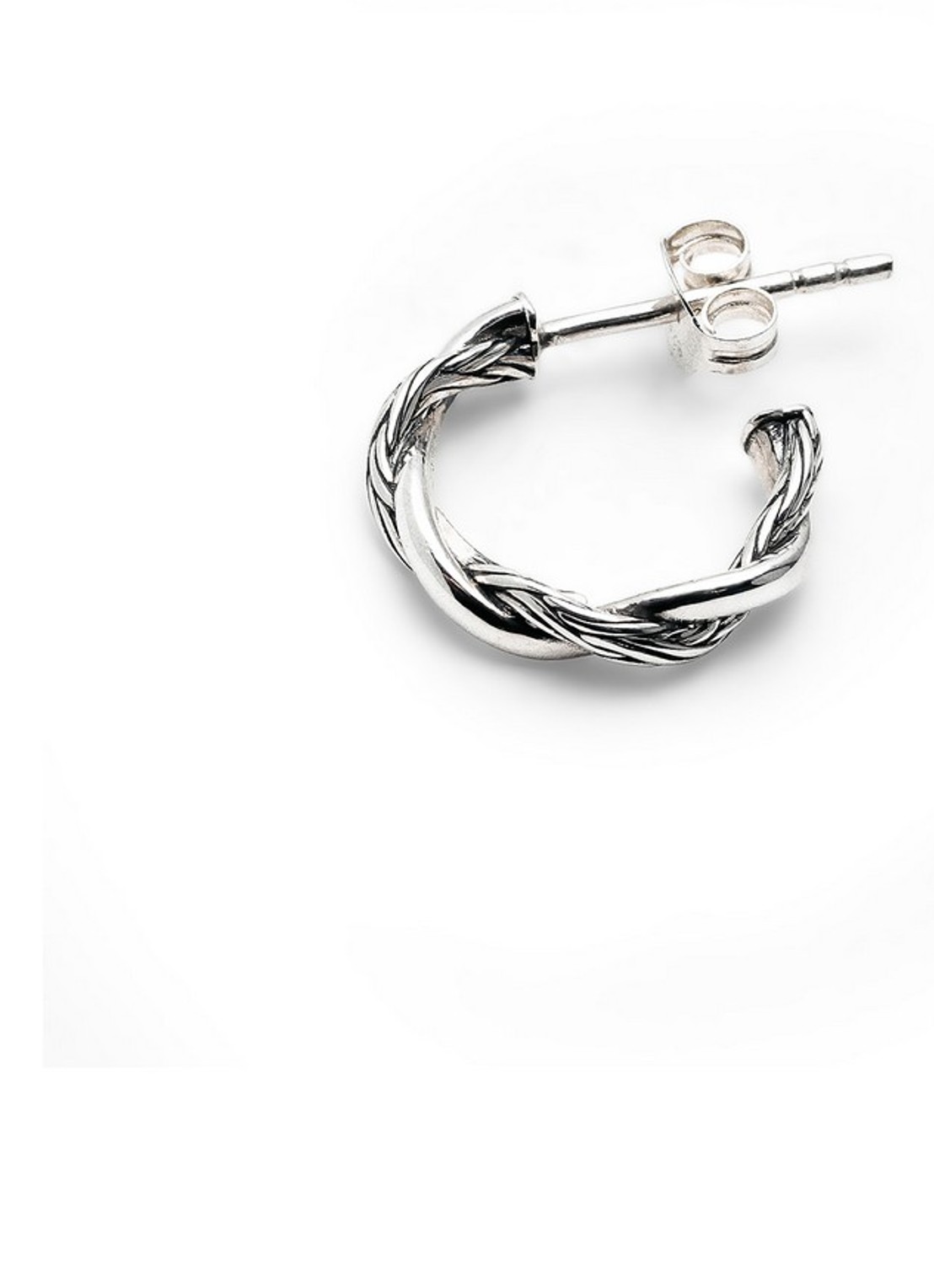 Buddha to Buddha Katja Twist oorringen van zilver  - detail 3 zilver
