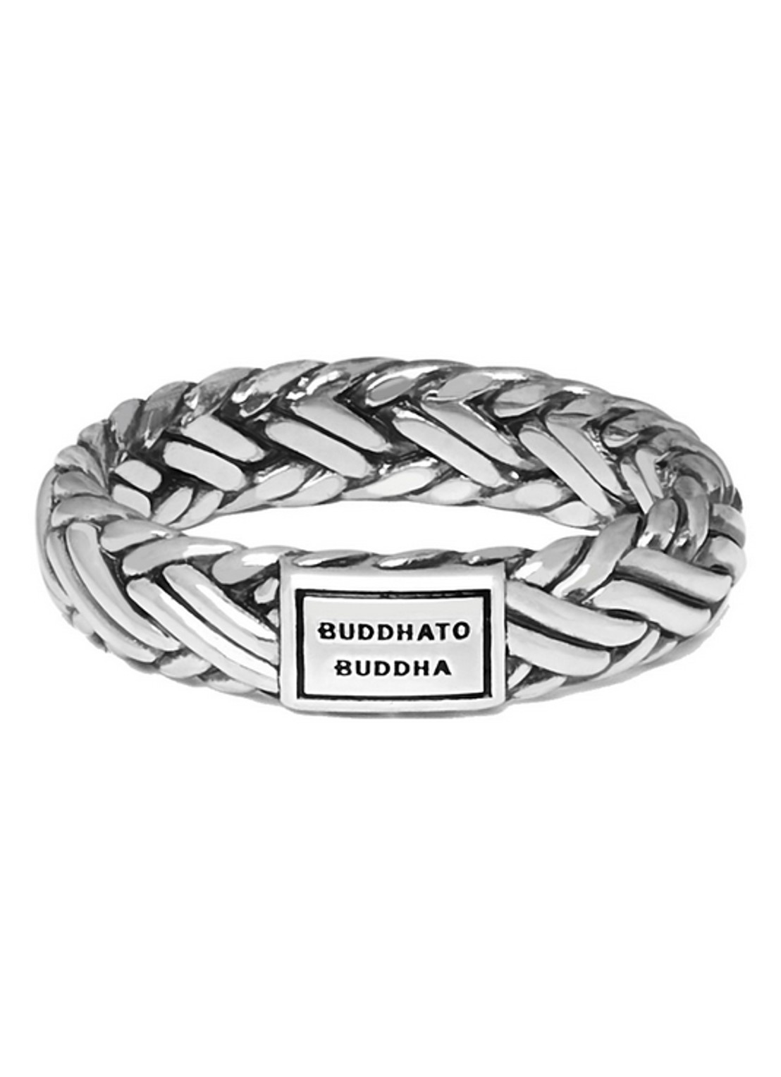 Buddha to Buddha Katja XS ring van zilver - voorkant 5 zilver