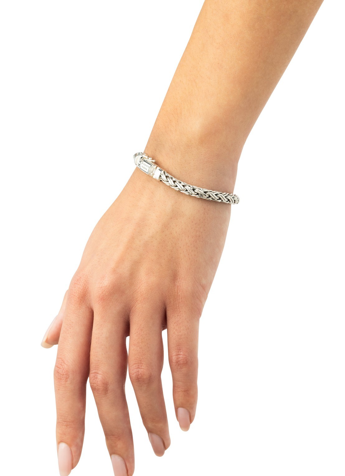 Buddha to Buddha Katja XS schakelarmband van zilver - voorkant 2 zilver