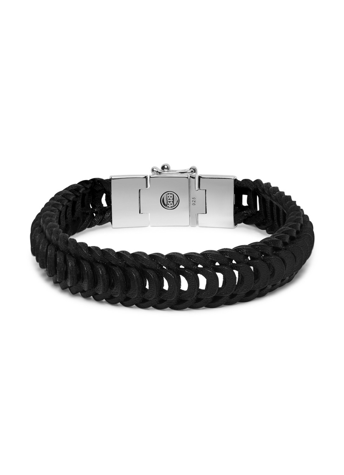 Buddha to Buddha Lars armband van leer - detail 3 zwart