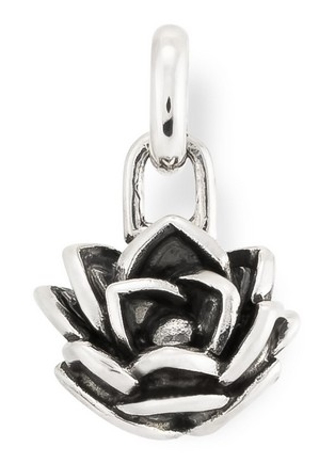 Buddha to Buddha Lotus XS hanger van zilver - voorkant 3 zilver