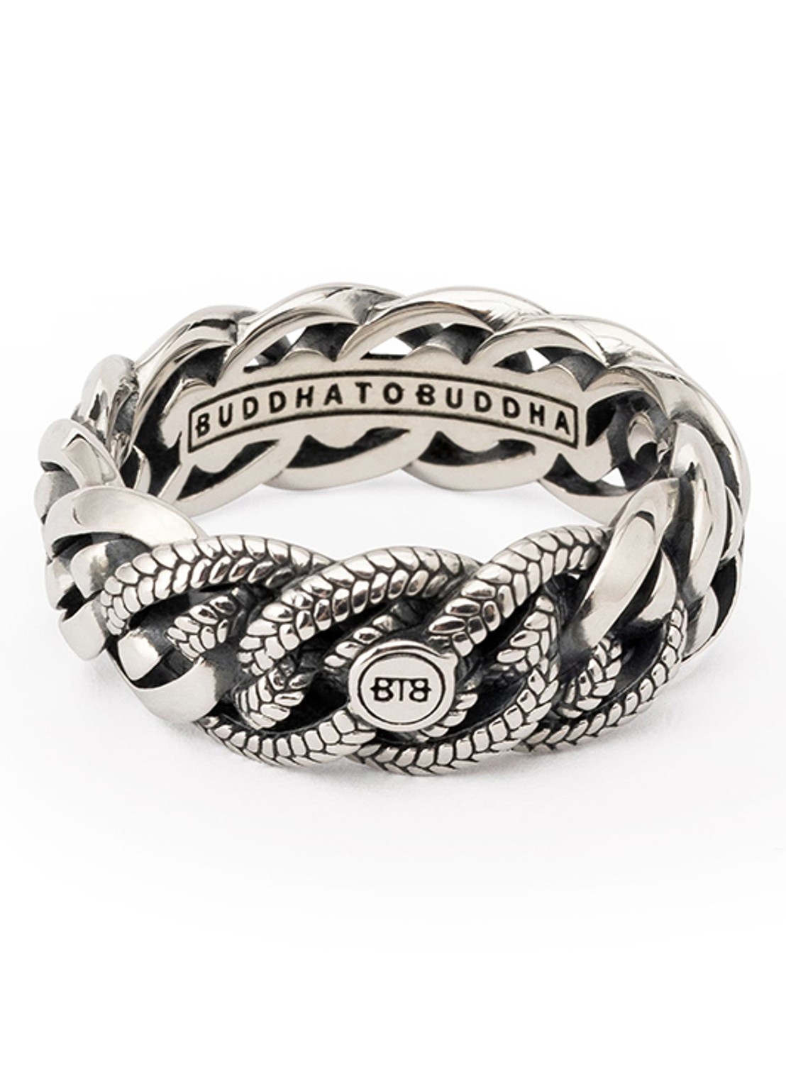 Buddha to Buddha Nathalie Small ring van zilver - voorkant 6 zilver