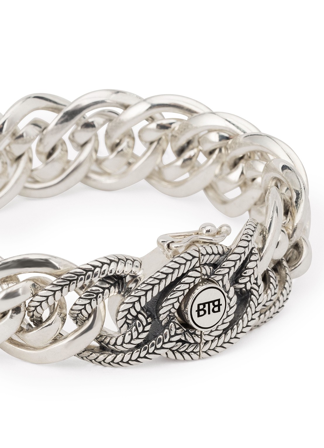 Buddha to Buddha Nathalie Small schakelarmband van zilver - detail 3 zilver