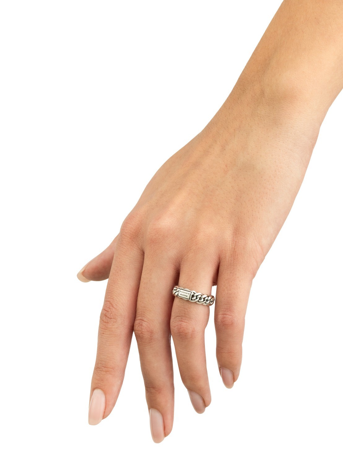 Buddha to Buddha Nathalie XS ring van zilver - voorkant 7 zilver