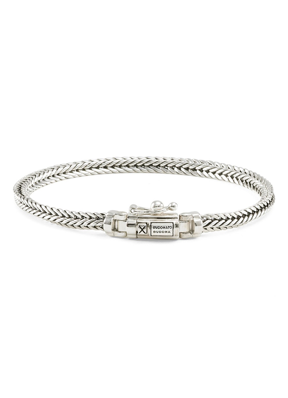 Buddha to Buddha Nurul Mini armband van zilver - voorkant 7 zilver