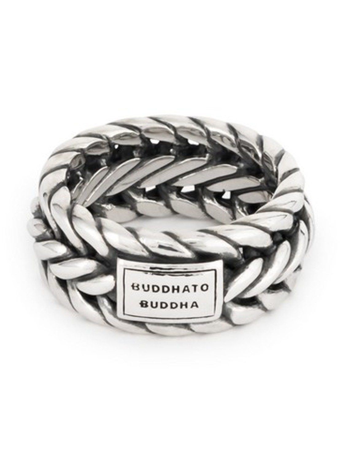 Buddha to Buddha Nurul ring van zilver - voorkant zilver