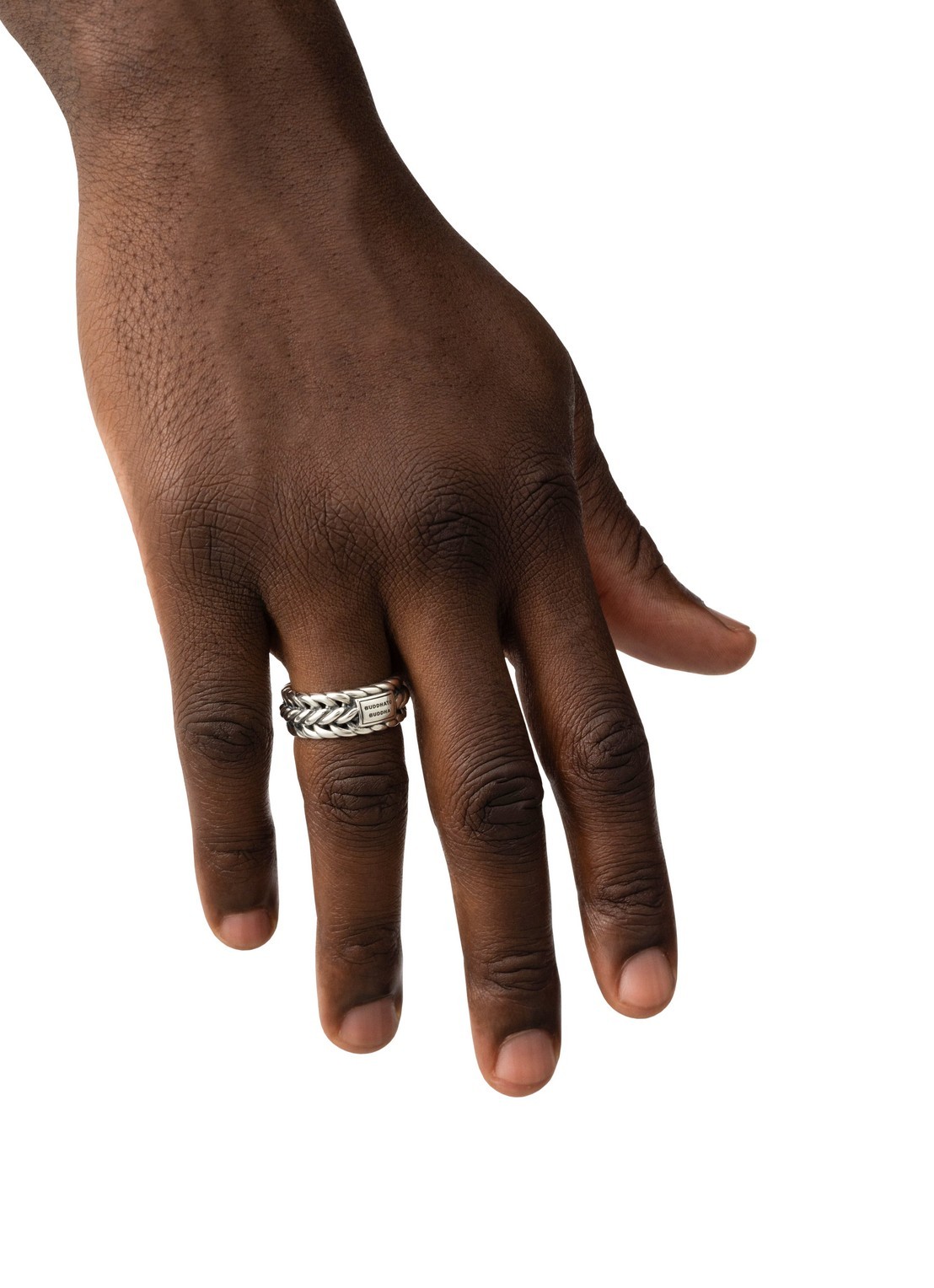 Buddha to Buddha Nurul ring van zilver - voorkant 2 zilver