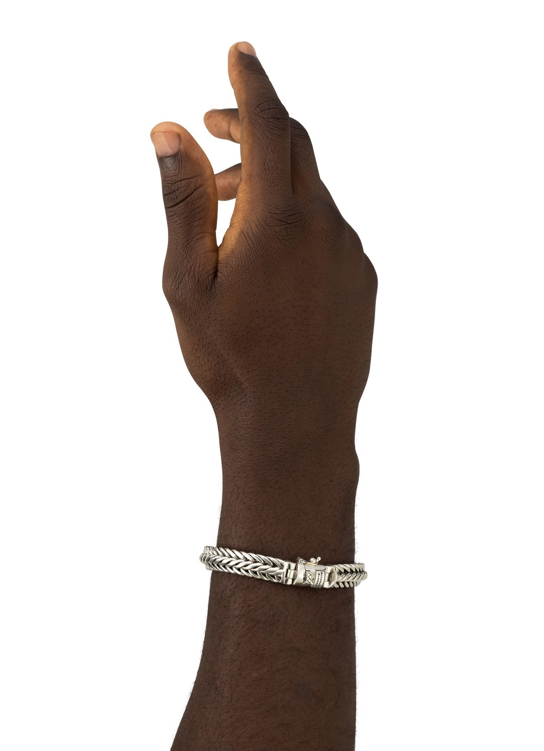 Buddha to Buddha Nurul schakelarmband van zilver - voorkant 2 zilver