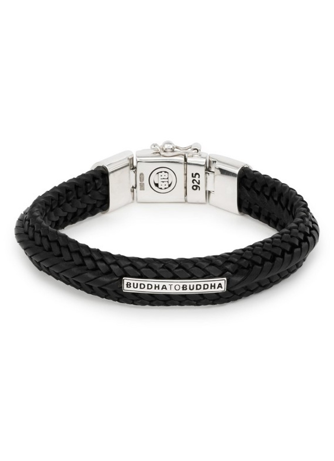 Buddha to Buddha Nurul Small armband van leer - detail zwart