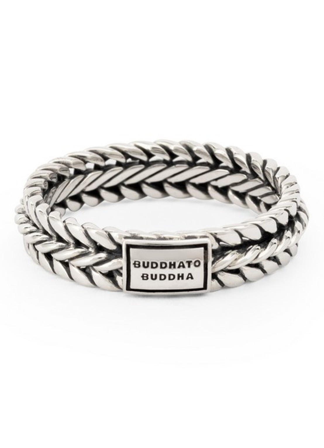 Buddha to Buddha Nurul XS ring van zilver - voorkant 3 zilver