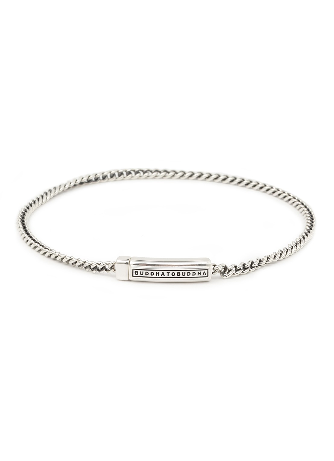 Buddha to Buddha Permanent schakelarmband van zilver - voorkant zilver