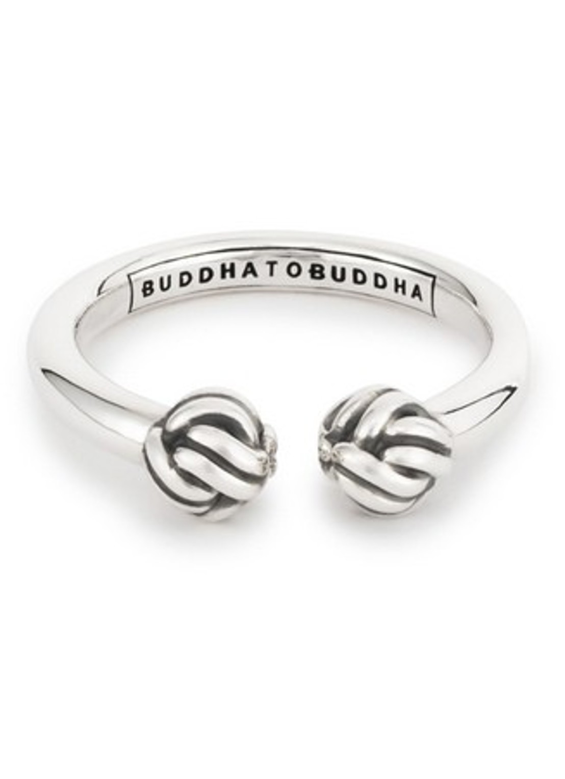 Buddha to Buddha Refined Katja ring van zilver - voorkant zilver