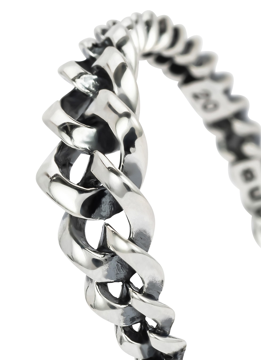 Buddha to Buddha Ring Chain Gradient Zilver - detail 3 zilver