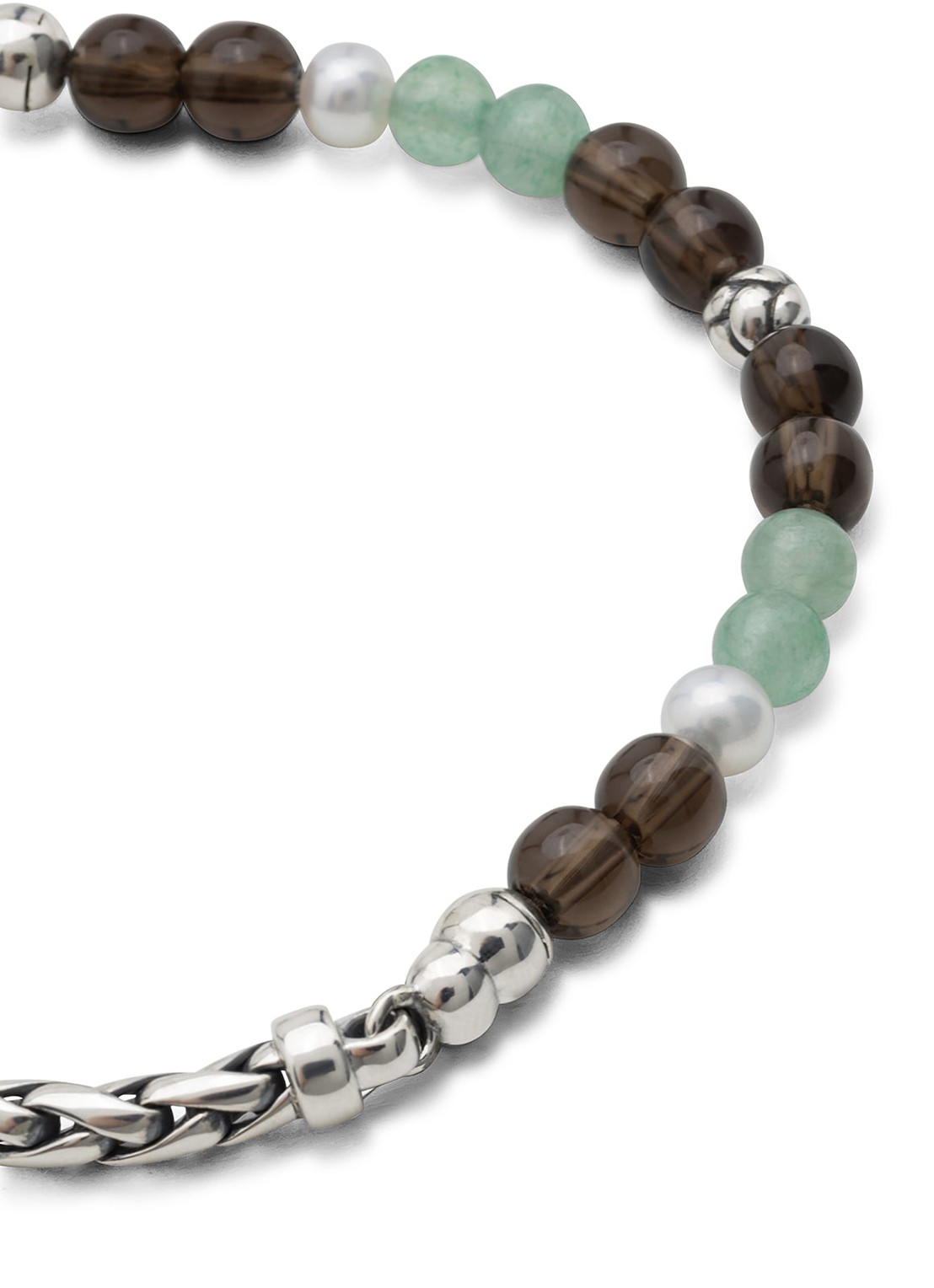 Buddha to Buddha Spirit armband van zilver - voorkant 4 zilver