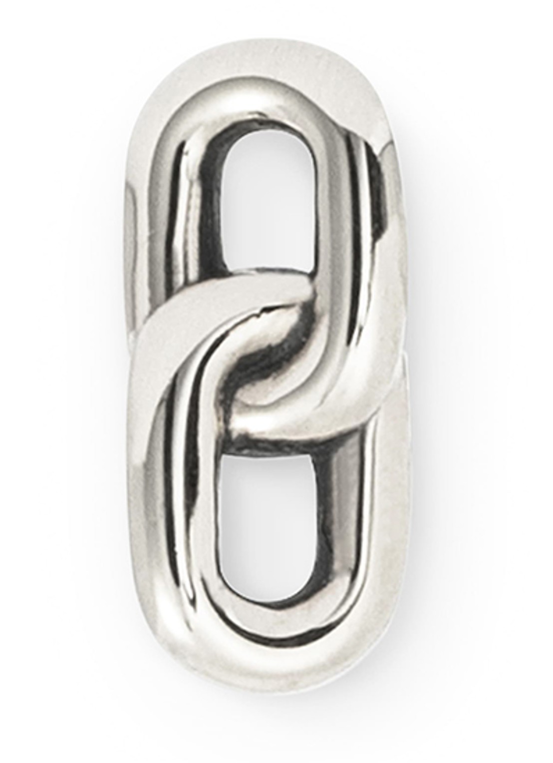 Buddha to Buddha Stacking enkele oorknop van zilver - voorkant zilver