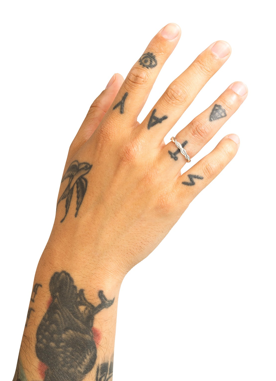 Buddha to Buddha Stacking Ring Katja Twist Zilver - detail zilver