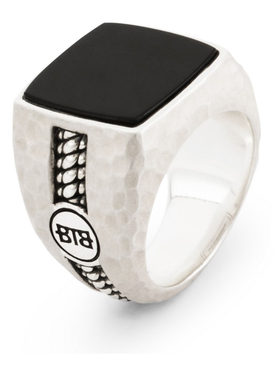 Buddha to Buddha Tangguh Signet zegelring van zilver met onyx - detail 4 zilver