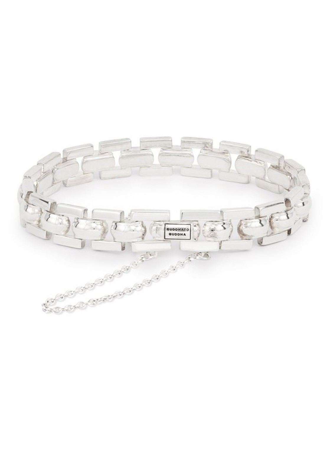 Buddha to Buddha The Batul Mini schakelarmband van zilver - voorkant zilver