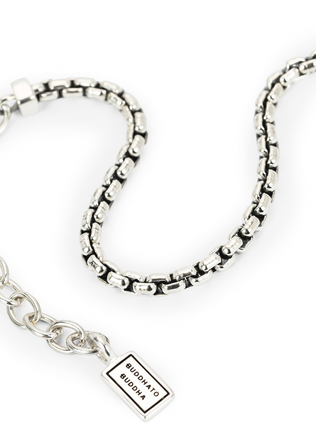 Buddha to Buddha Venetian armban van zilver - detail 4 zilver