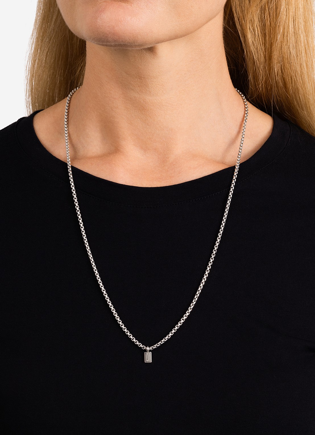 Buddha to Buddha Venetian ketting van zilver - voorkant 4 zilver