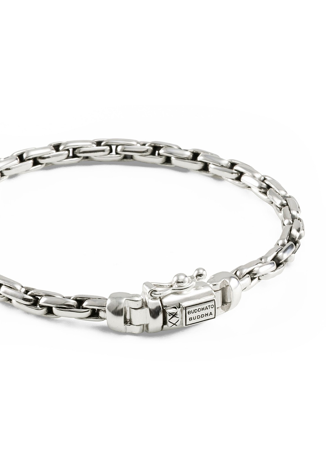 Buddha to Buddha Venetian Mini Twist armband van zilver - detail zilver