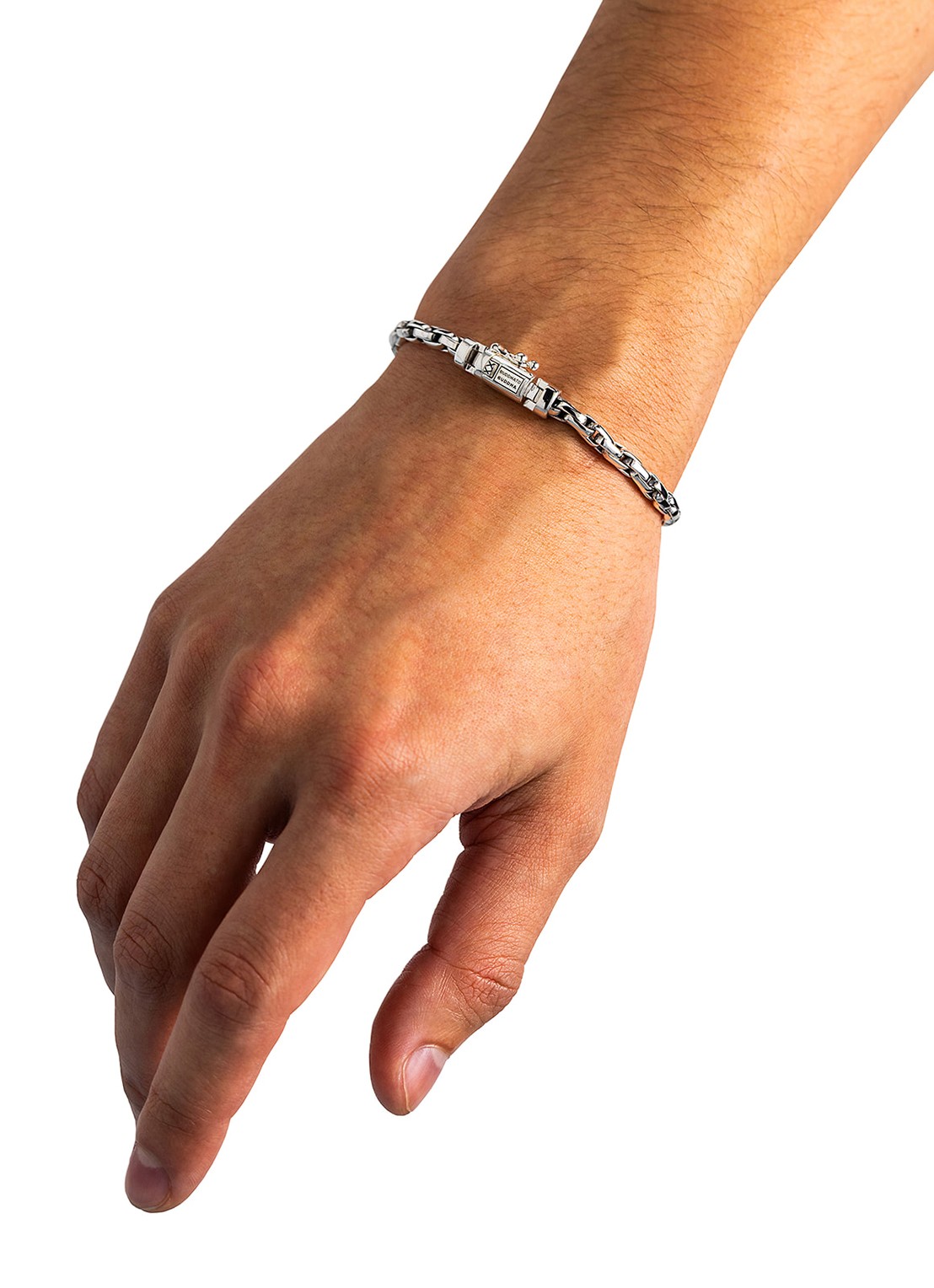 Buddha to Buddha Venetian Mini Twist armband van zilver - detail 3 zilver