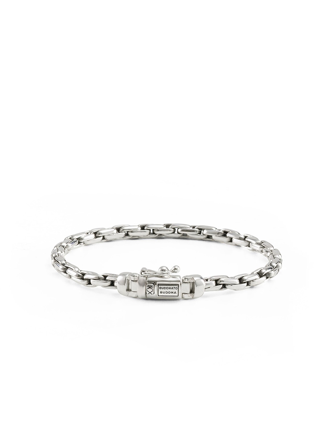 Buddha to Buddha Venetian Mini Twist armband van zilver - voorkant 4 zilver