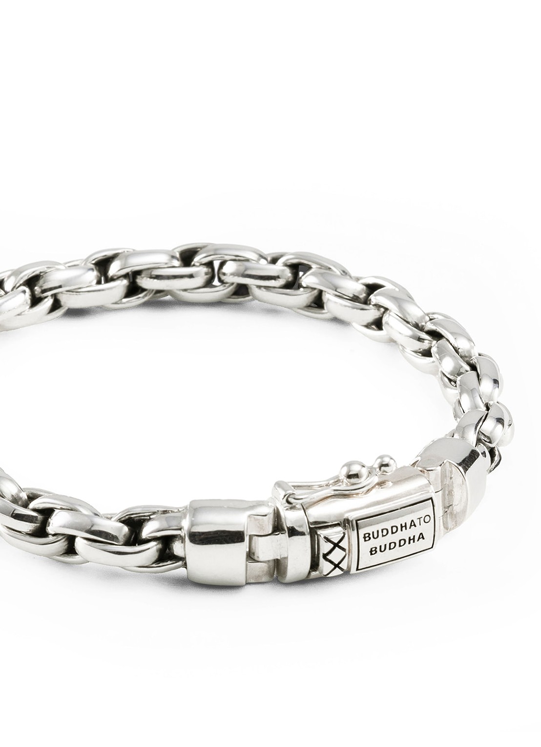 Buddha to Buddha Venetian XS Twist armband van zilver - detail zilver