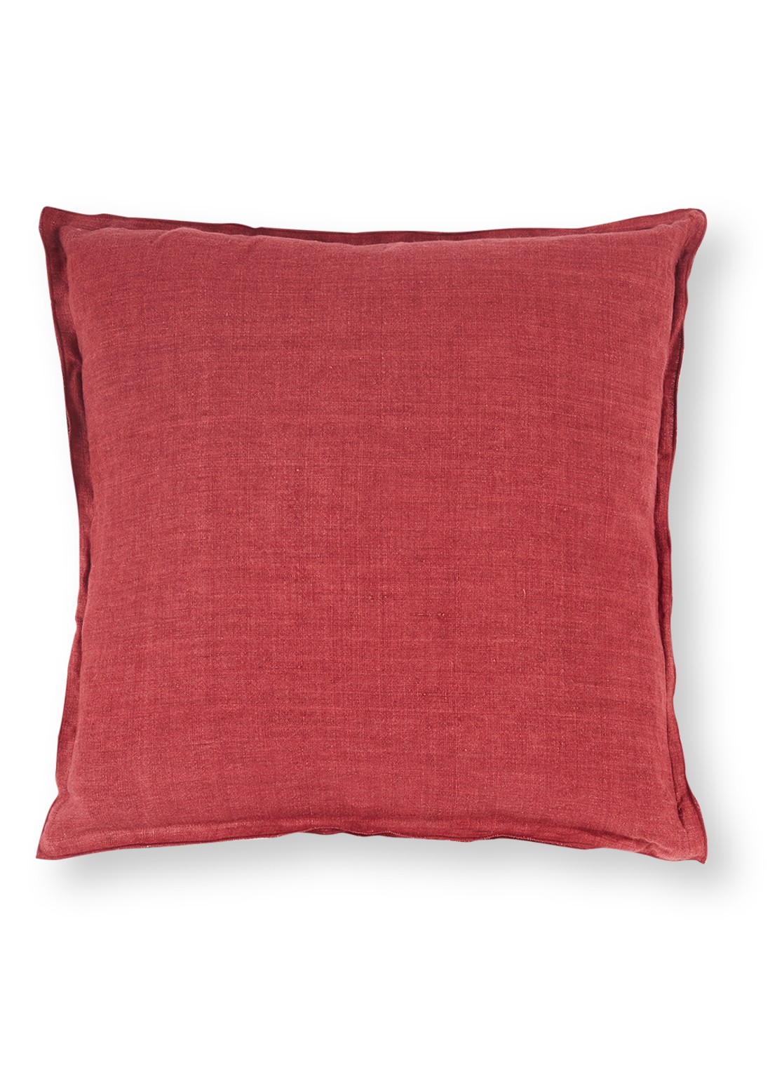Bungalow Sierkussen 55 x 55 cm - voorkant cranberryrood