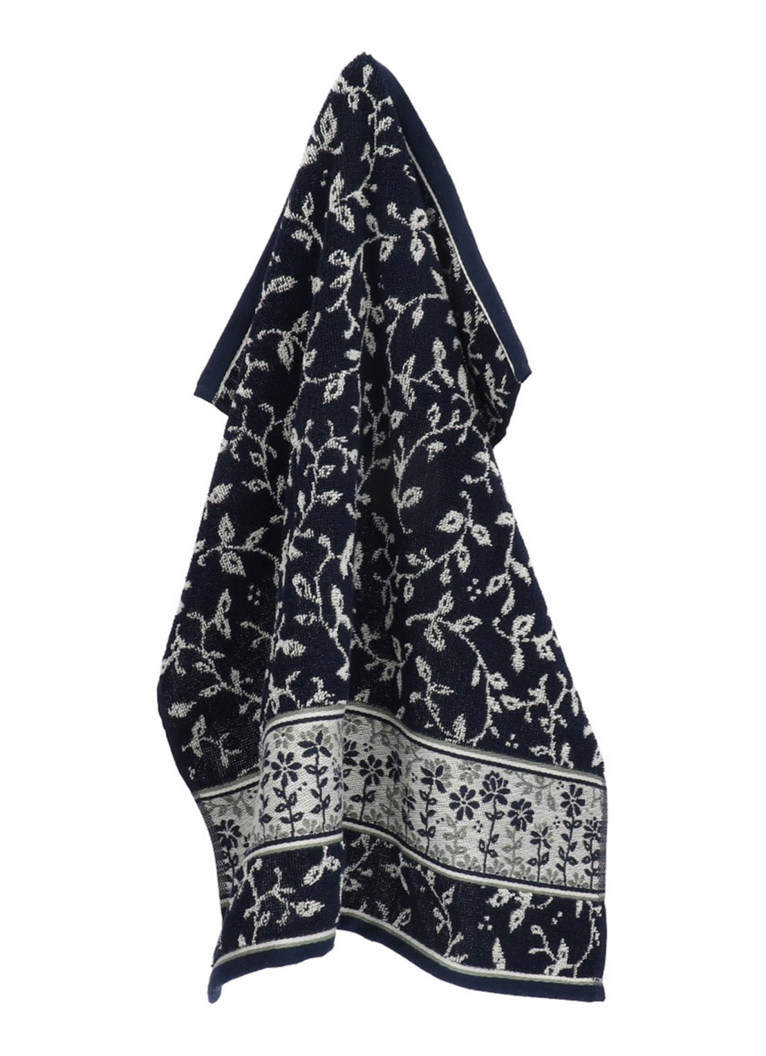 Bunzlau Castle Daydream keukendoek 53 x 60 cm  - voorkant 2 donkerblauw