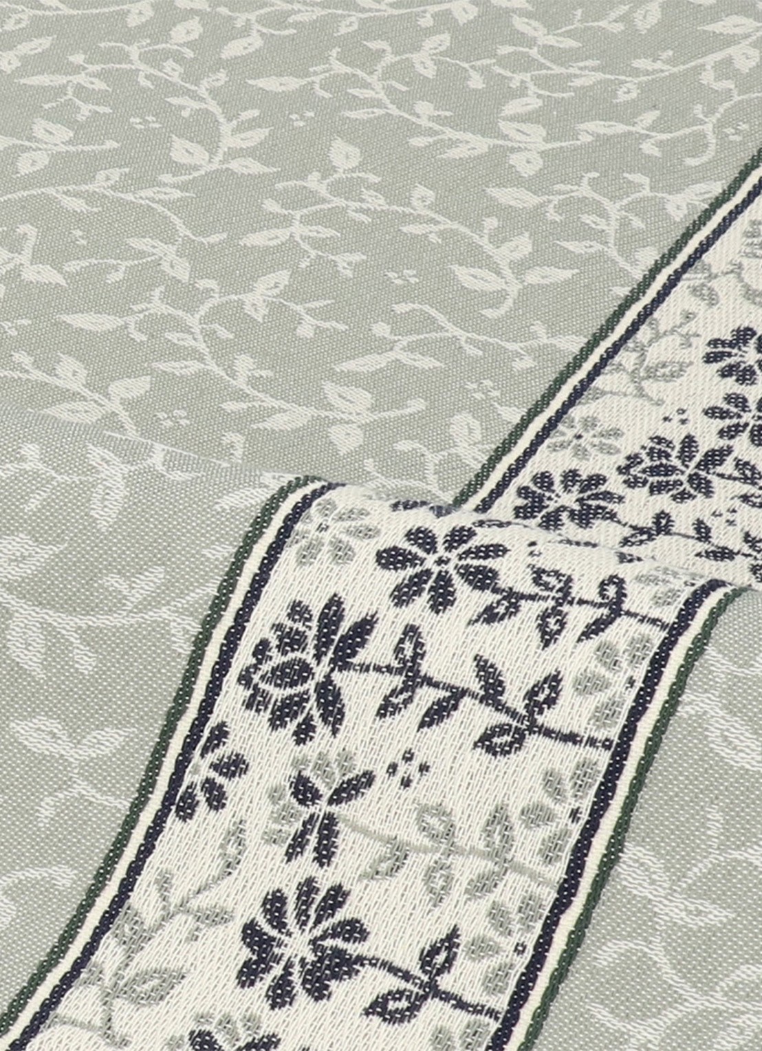 Bunzlau Castle Daydream theedoek 65 x 65 cm  - voorkant 2 groen