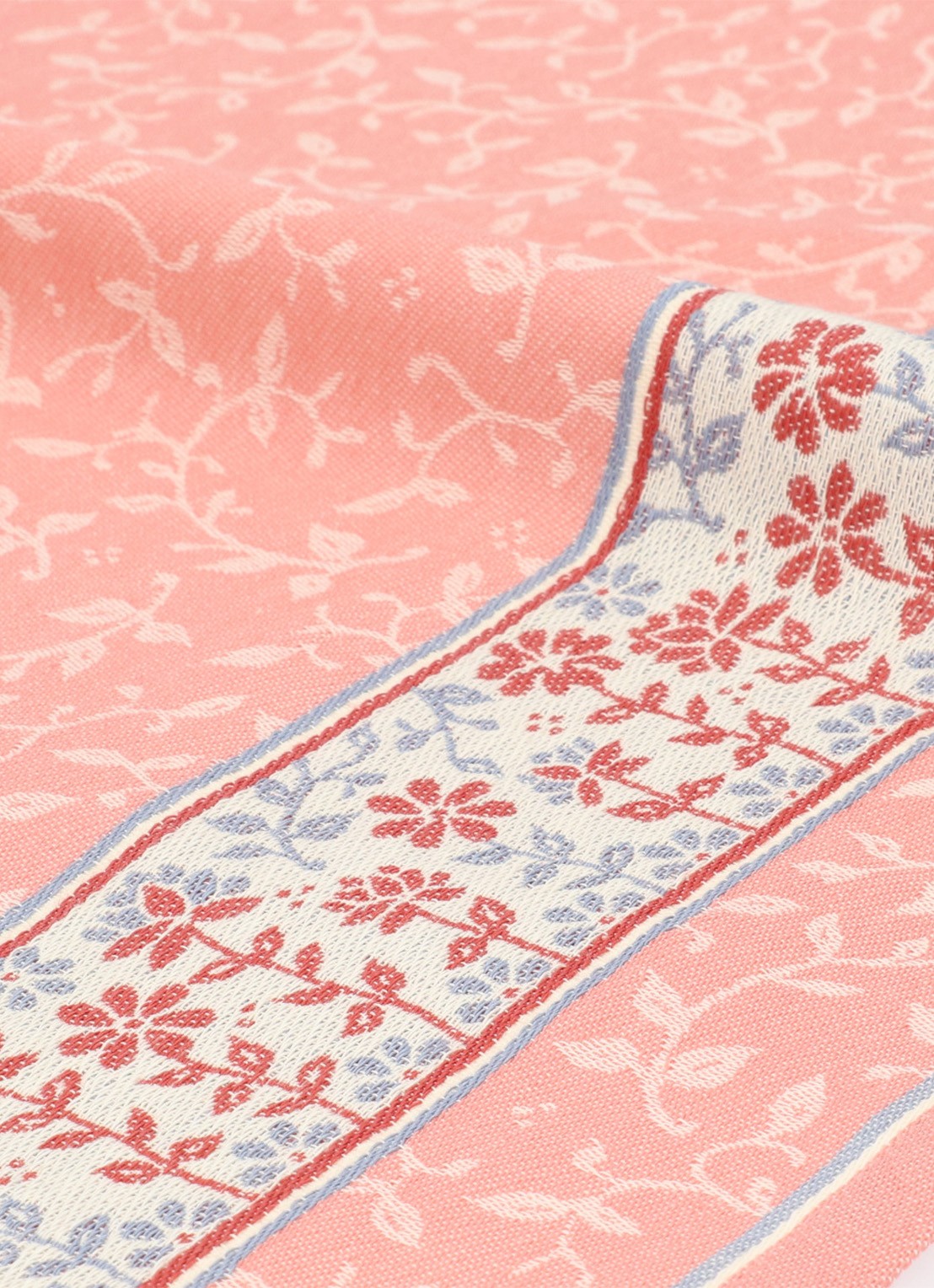 Bunzlau Castle Daydream theedoek 65 x 65 cm  - voorkant 2 roze