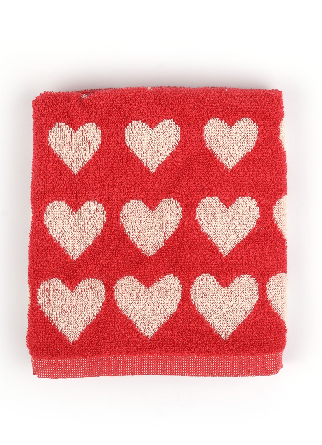 Bunzlau Castle Hearts keukendoek 53 x 60 cm - detail 3 rood