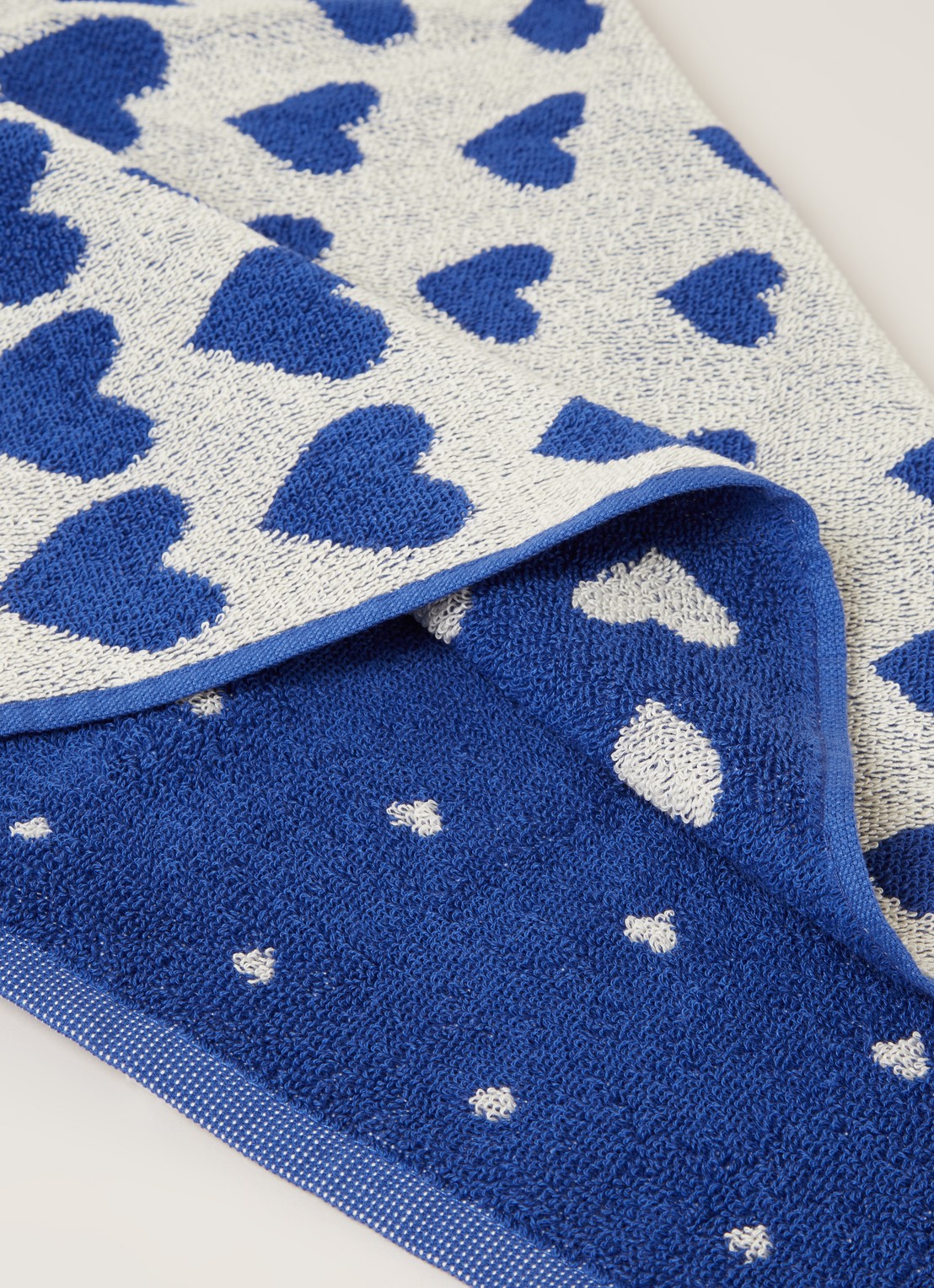 Bunzlau Castle Hearts keukendoek van  katoen 50 x 60 cm - detail 3 blauw