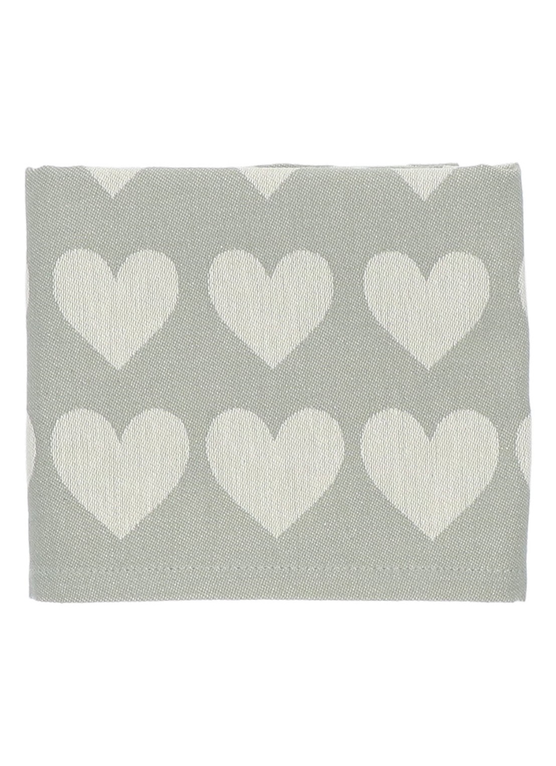 Bunzlau Castle Hearts theedoek 65 x 65 cm  - detail 3 groen