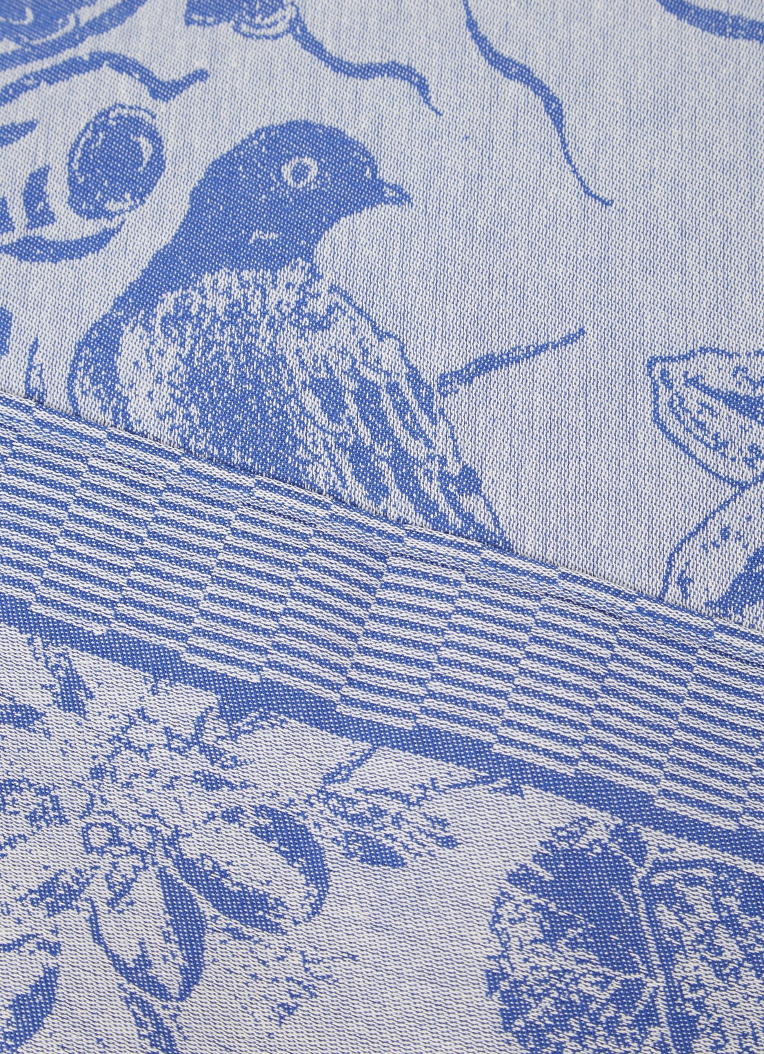 Bunzlau Castle Rijksmuseum Delftsblauw theedoek van  katoen 66 x 66 cm - detail 3 blauw